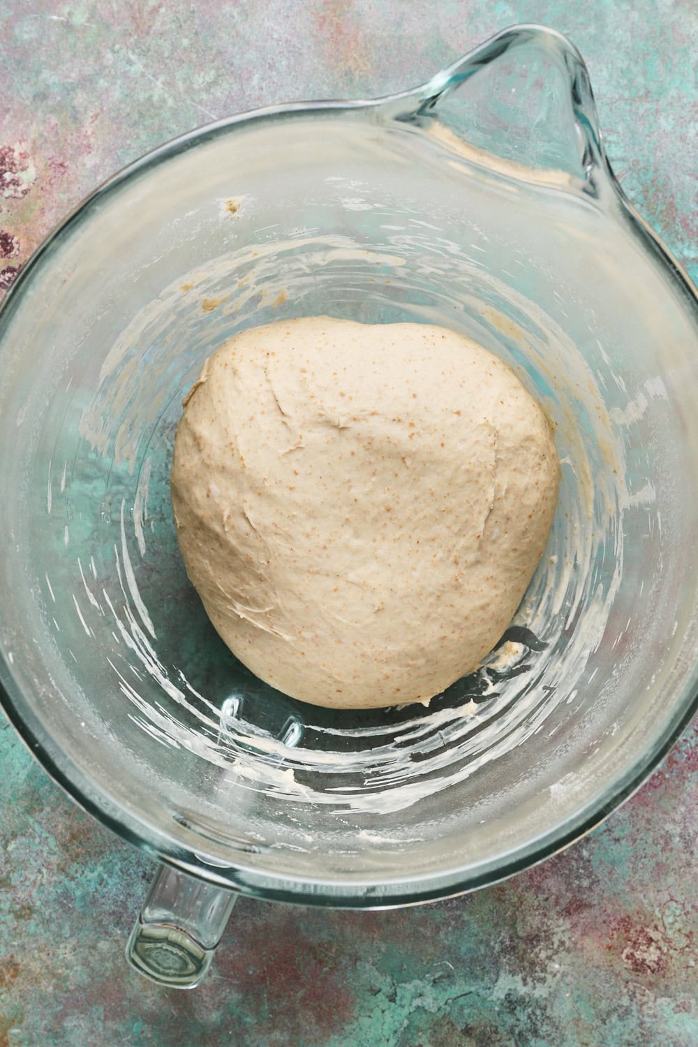 view of dough before first rise