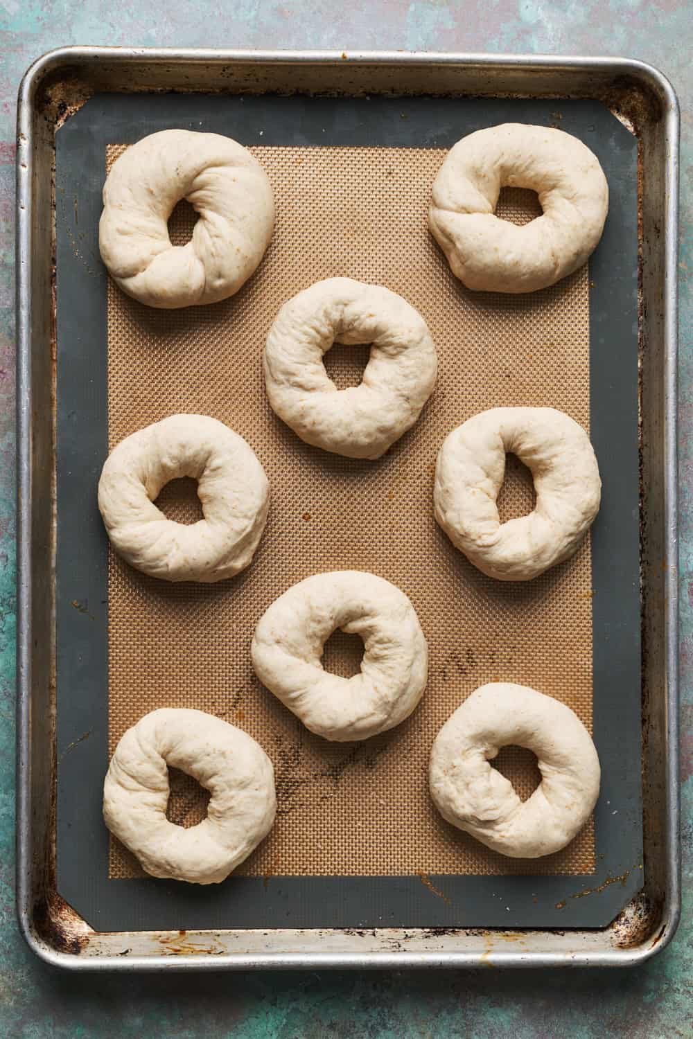 bagels after being formed
