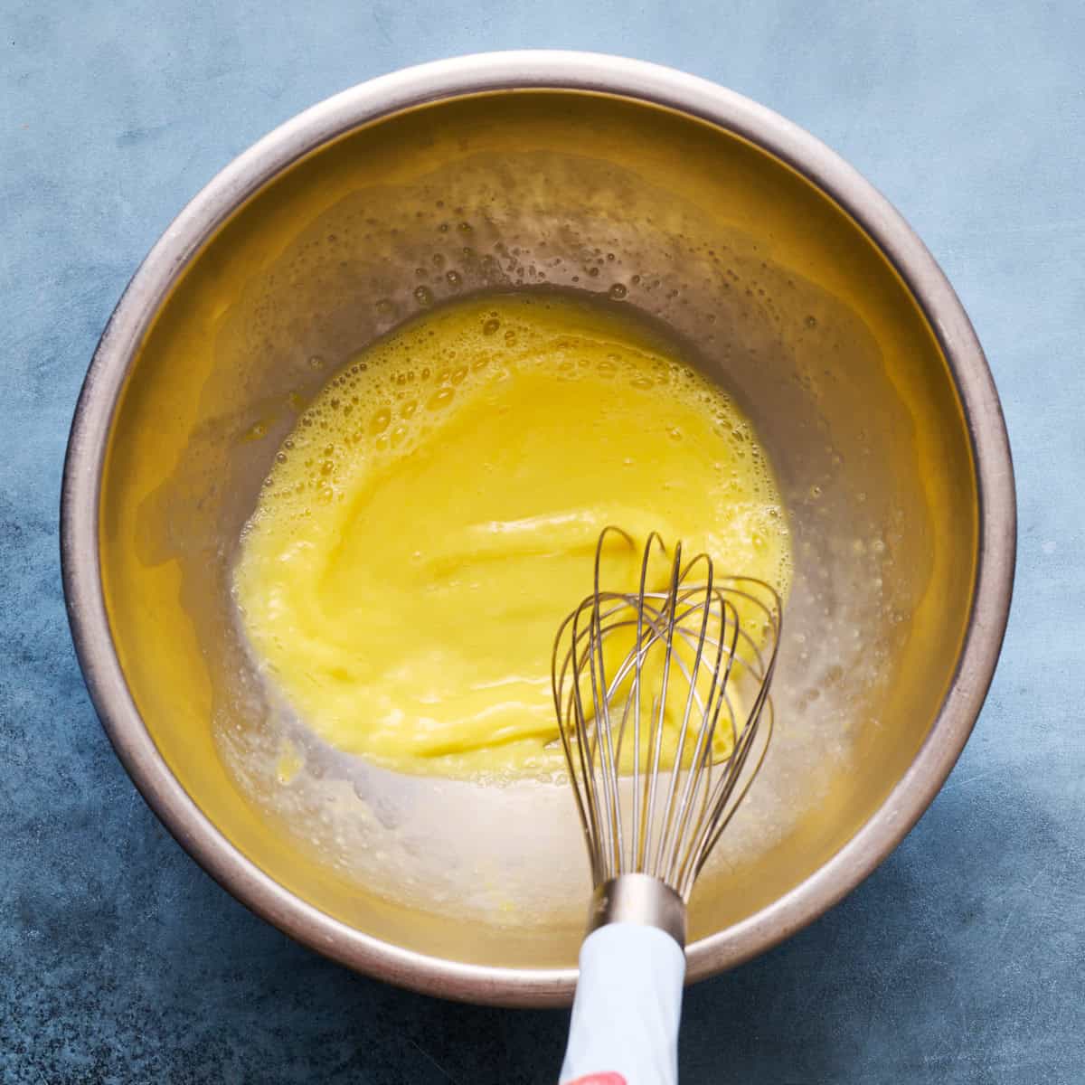 whisking eggs