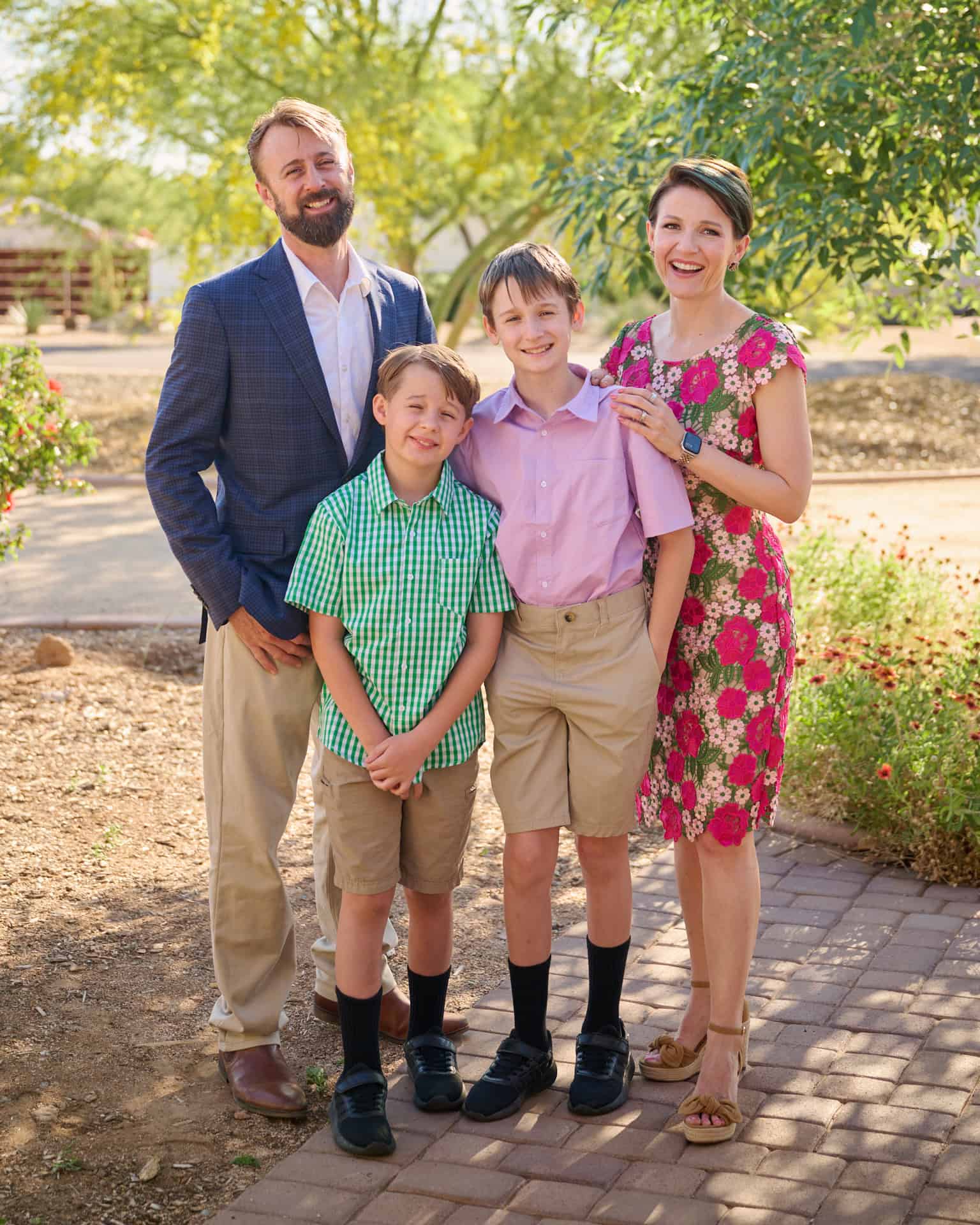 Joanie Simon, food blogger, recipe developer, photographer and her family