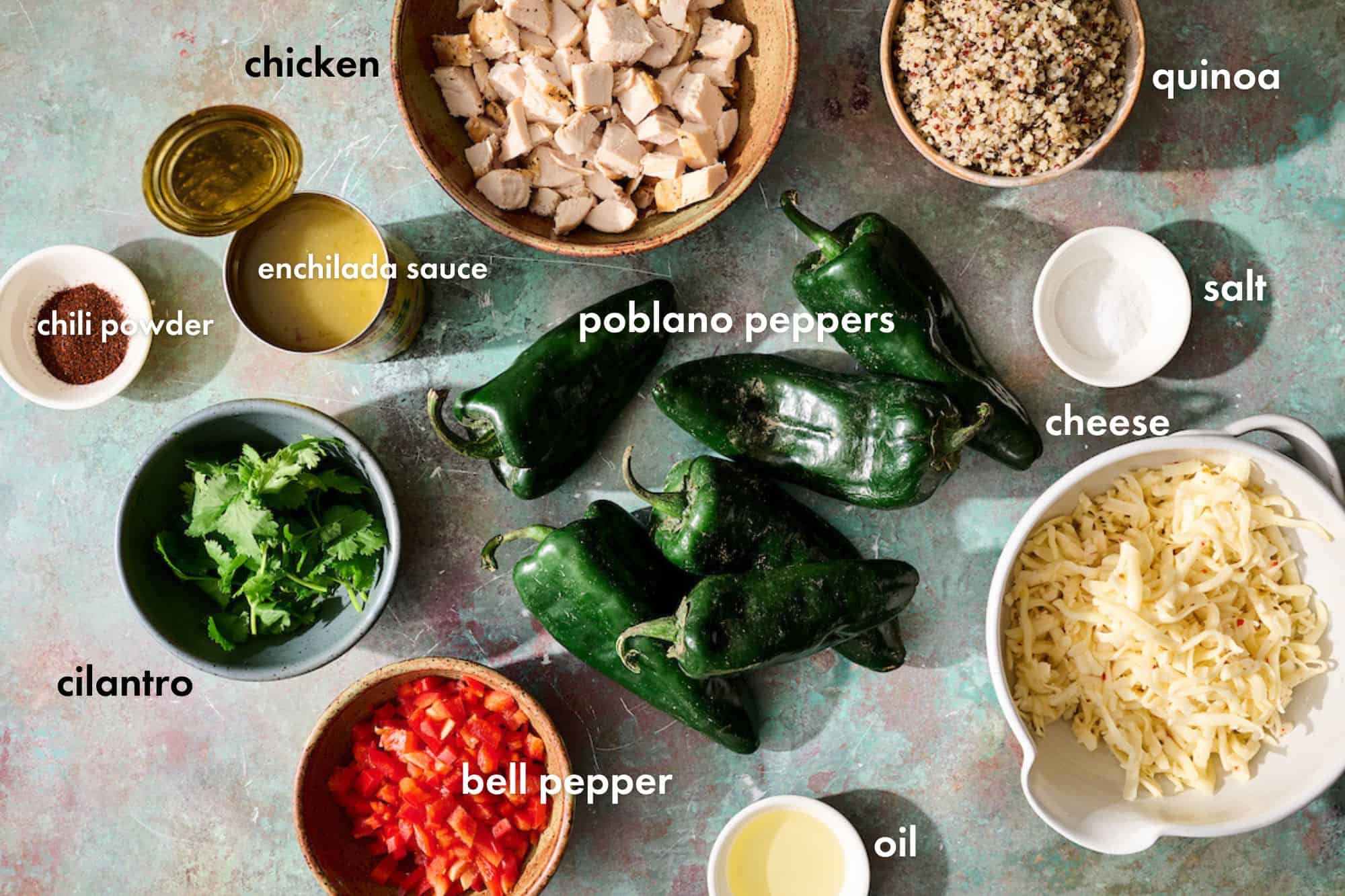 ingredients to make the recipe on a countertop