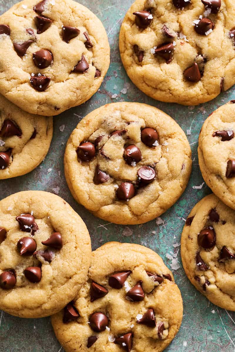 discard cookies on a surface sprinkled with salt