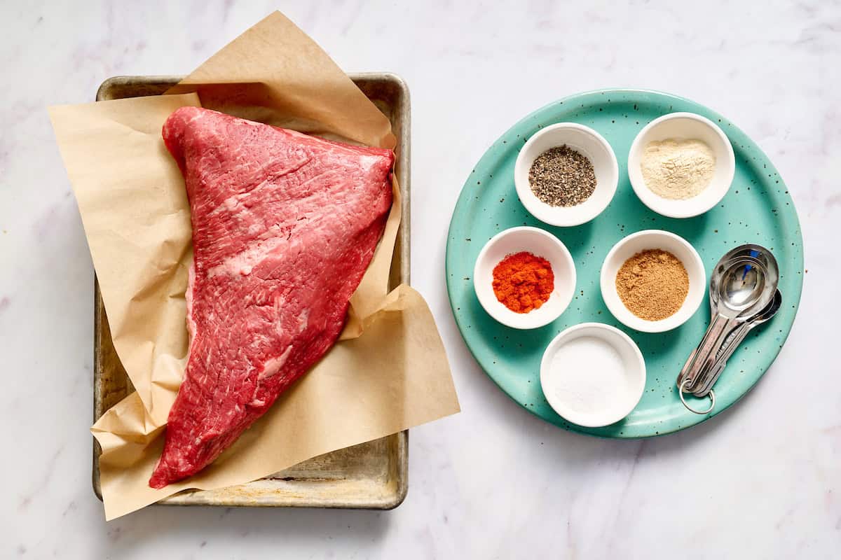 ingredients to make a tri tip steak in the oven