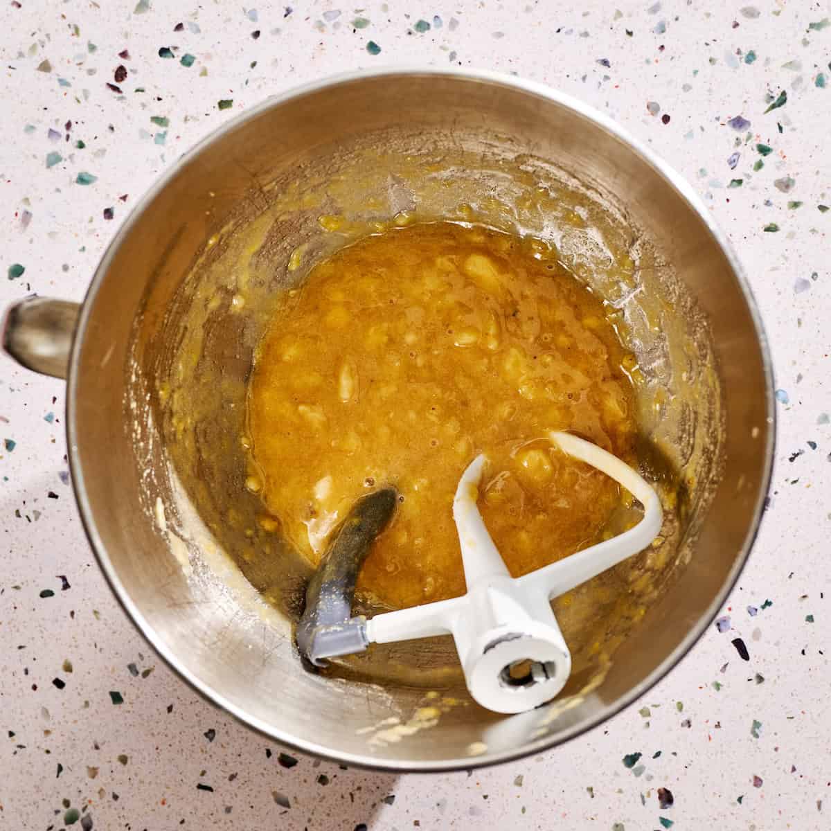 banana beat together with the sugars