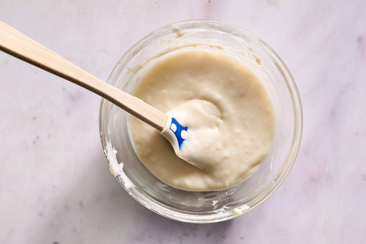 flour and milk combined to make a tangzhong for bread baking