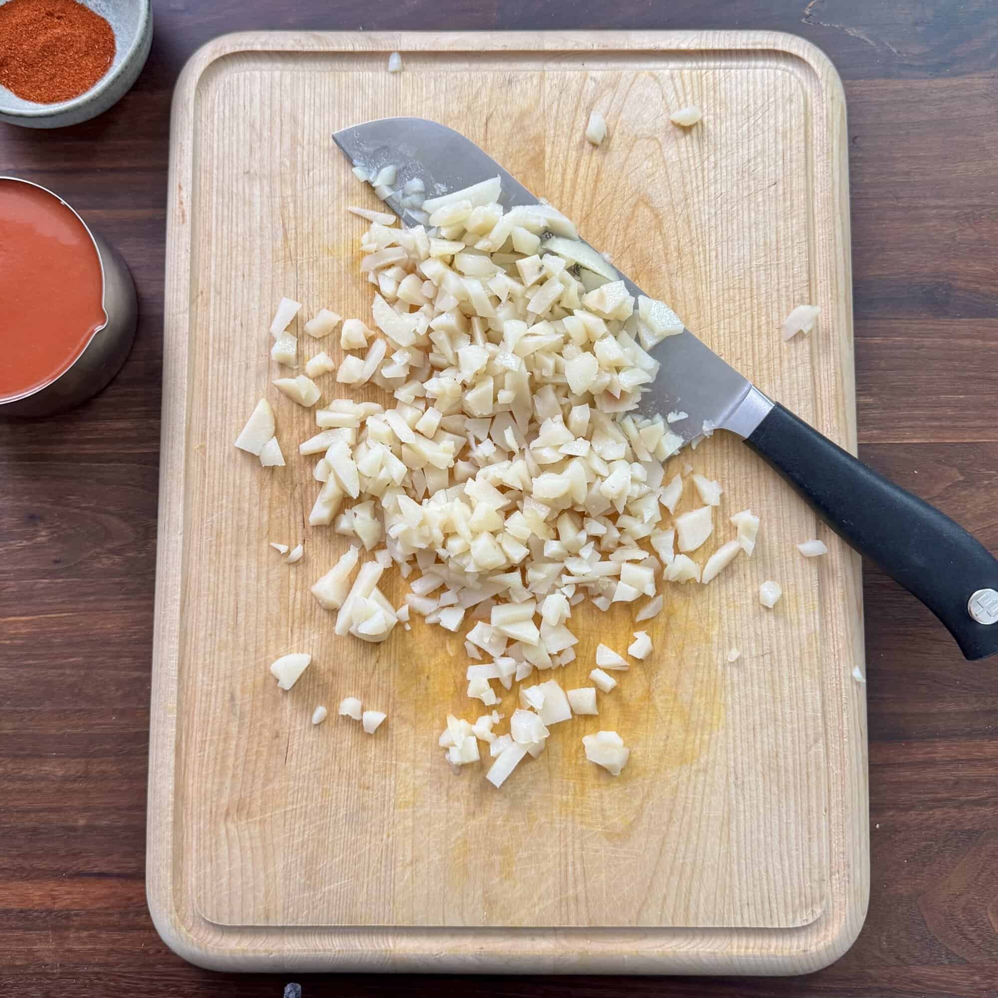 diced water chestnuts