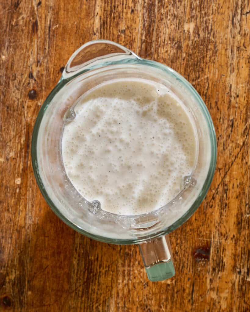 alfredo sauce in a blender