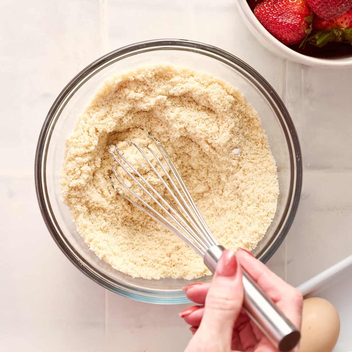 whisking the dry ingredients together