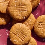 platter of sugar free peanut butter cookies