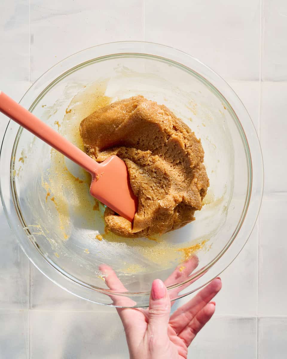 final dough before scooping into balls