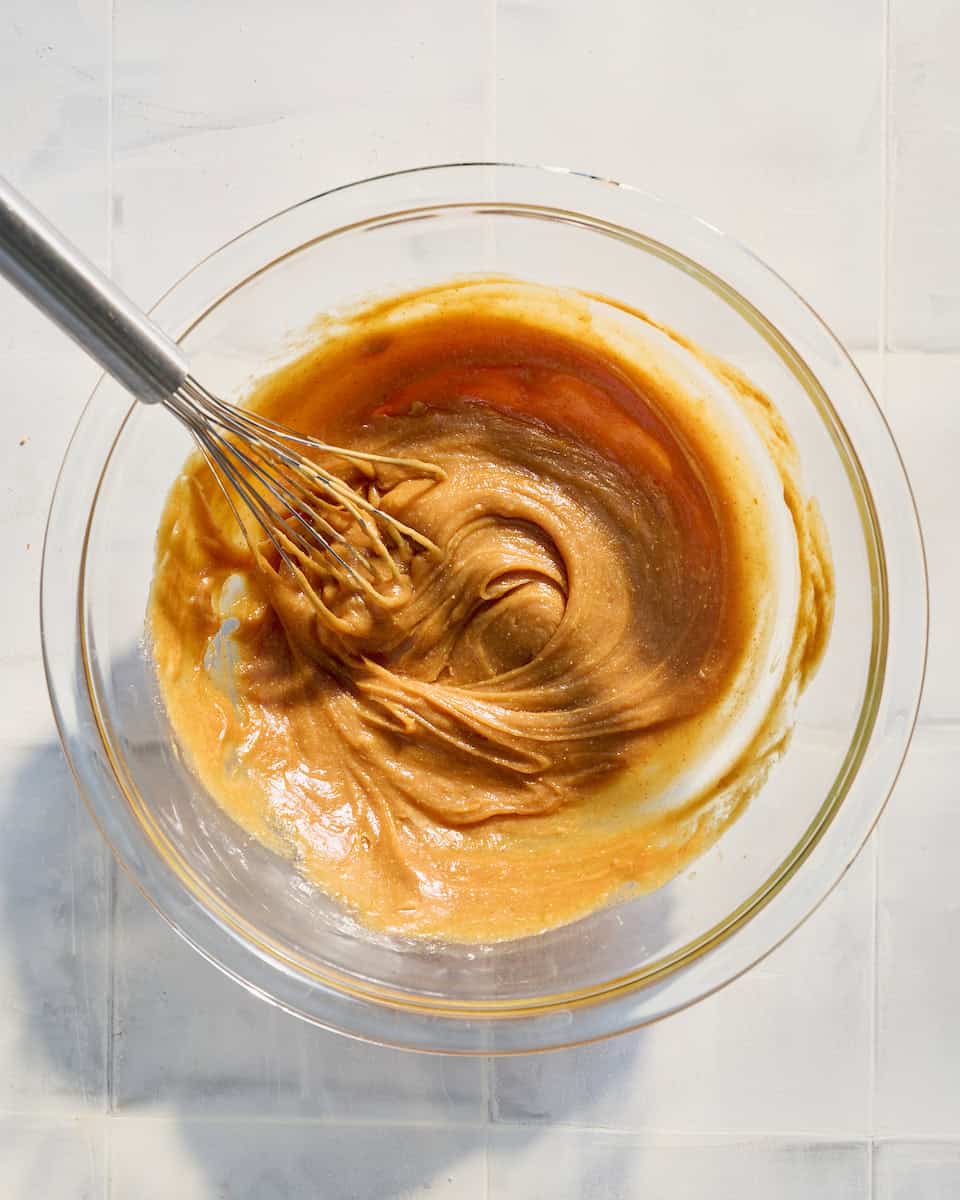 wet ingredients fully combined