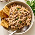 southwest chicken salad with crackers