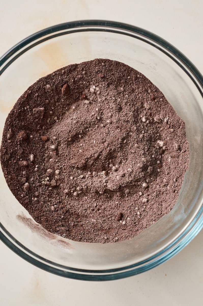 dry ingredients mixed together